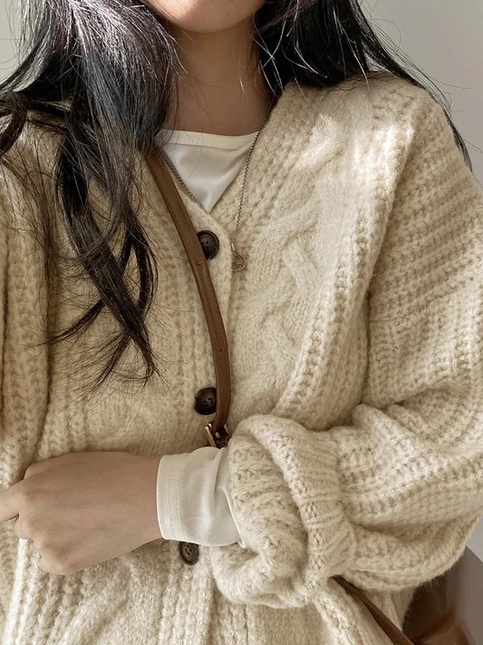 Long Sleeve Knit Sweater Jacket