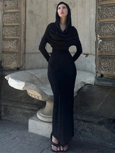 Casual Hooded Long Dress