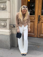 O-Neck Knitted Zipper Cardigan