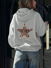 Leopard Pentagram Print Hoodie