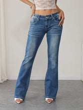 High Rise Embroidered Flare Jeans