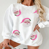 Women’s Santa Claus Sequin Sweatshirt