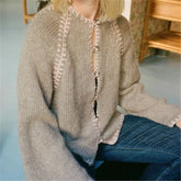 Color Block Knit Cardigan