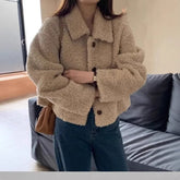 Fleece-Lined Turn-down Jacket