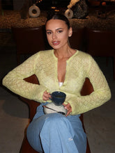 Hollow Out Knit Cardigan