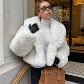 Big Fur Collar Overcoat