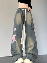 Wide Leg Baggy Denim Jeans