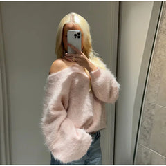 Colorblock Striped Knit Sweater