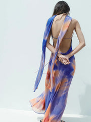 Ethnic Printed Long Gown for Women