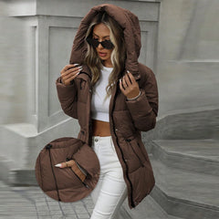 Fur-Collar Hooded Jacket