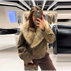 PU Leather Short Jacket