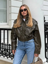 Solid Long Sleeve Streetwear Jacket