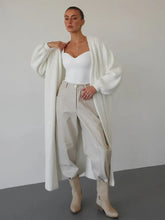 Women’s Loose Fit Patchwork Cardigan Coat