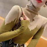 Chic Turtleneck Knit Sweater