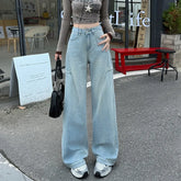 High Waist Straight Leg Jeans