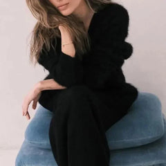 V-Neck Knit Cardigan