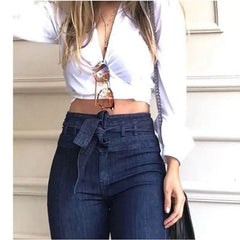 High Waist Flare Bell Jeans