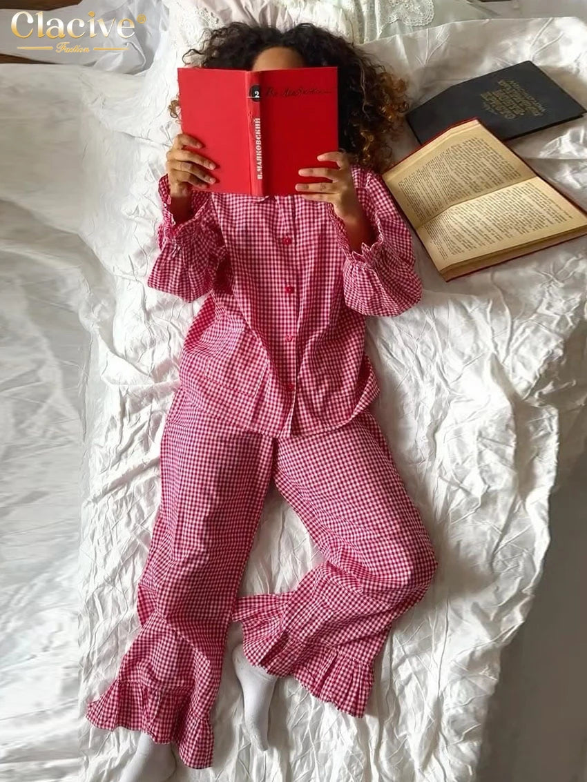 Plaid Cotton 3 Piece Set