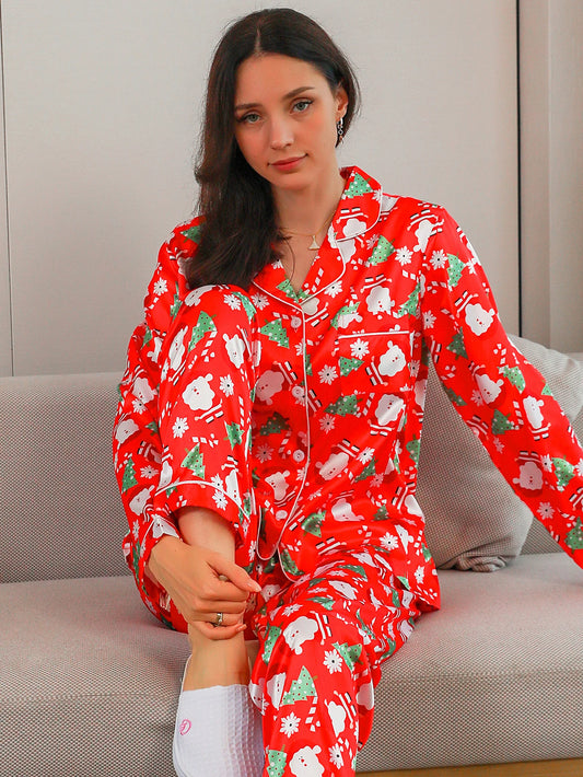 Christmas Print Pajama Set