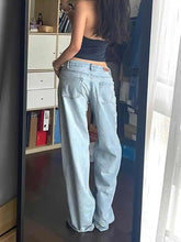 Wide Fit Blue Denim Jeans