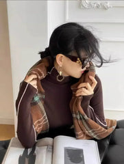 Slim Turtleneck Knit Sweater