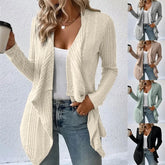 Solid Color Cardigan Sweater
