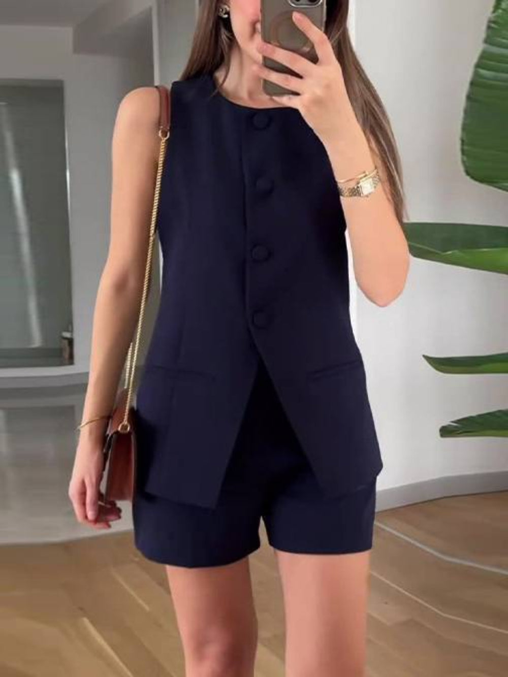 Minimalist Vest and Shorts Set