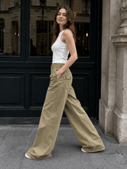 Vintage Draped Cuffed Cargo Pants