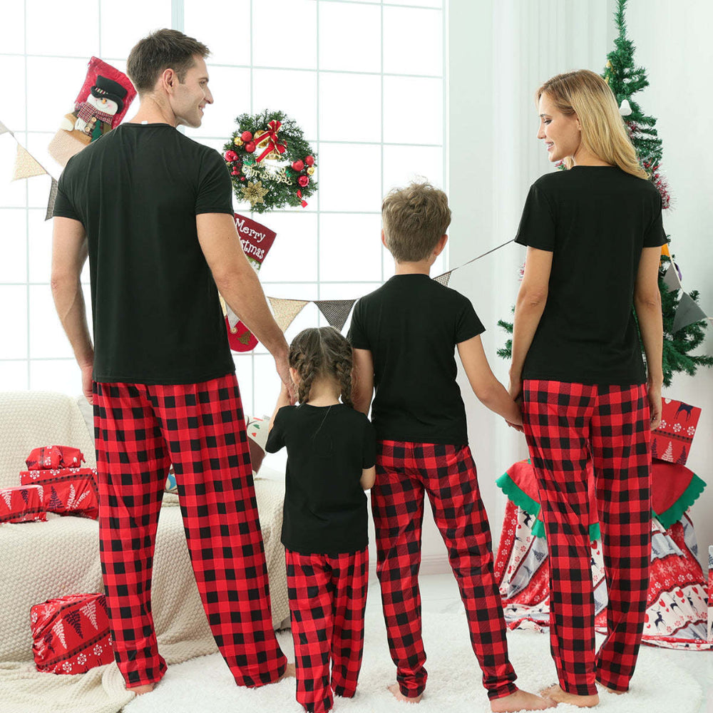 Red Plaid Family Pajama Set