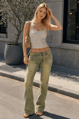 Sequin Slim Cami Tank Top