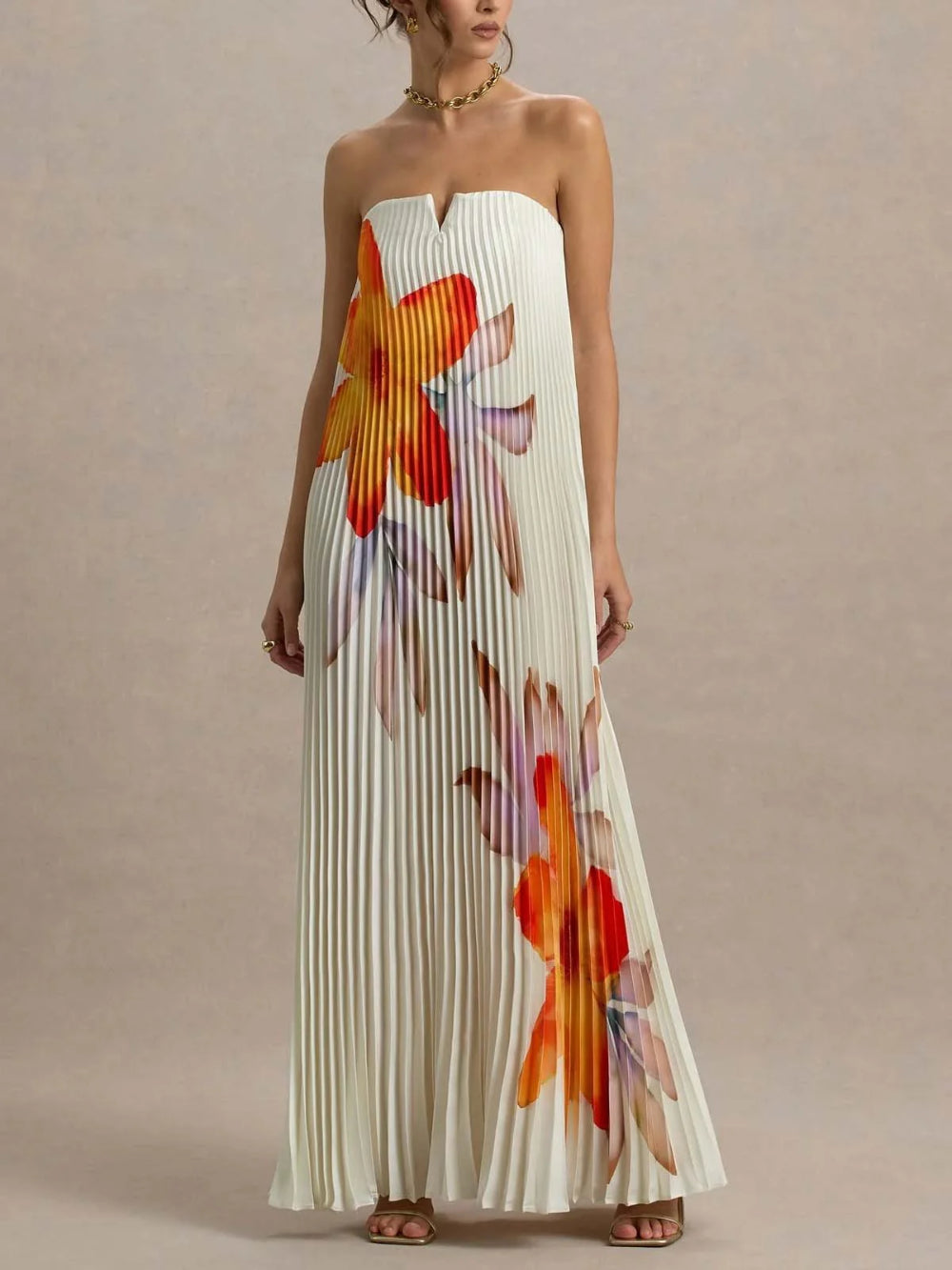 Floral Ruched Dress