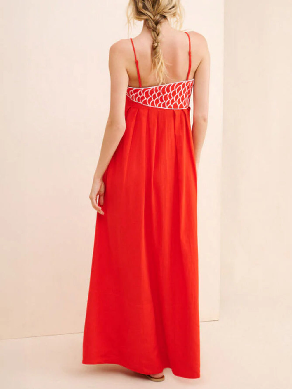 Exquisite Fish-Shaped Top Suspender Unique Midi Dress