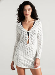 Sexy Sheer Knit Beach Boho Dress