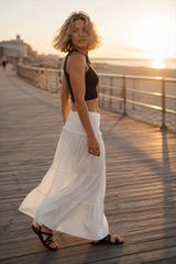 Sleeveless Halter Twist Co-ord Boho Dress