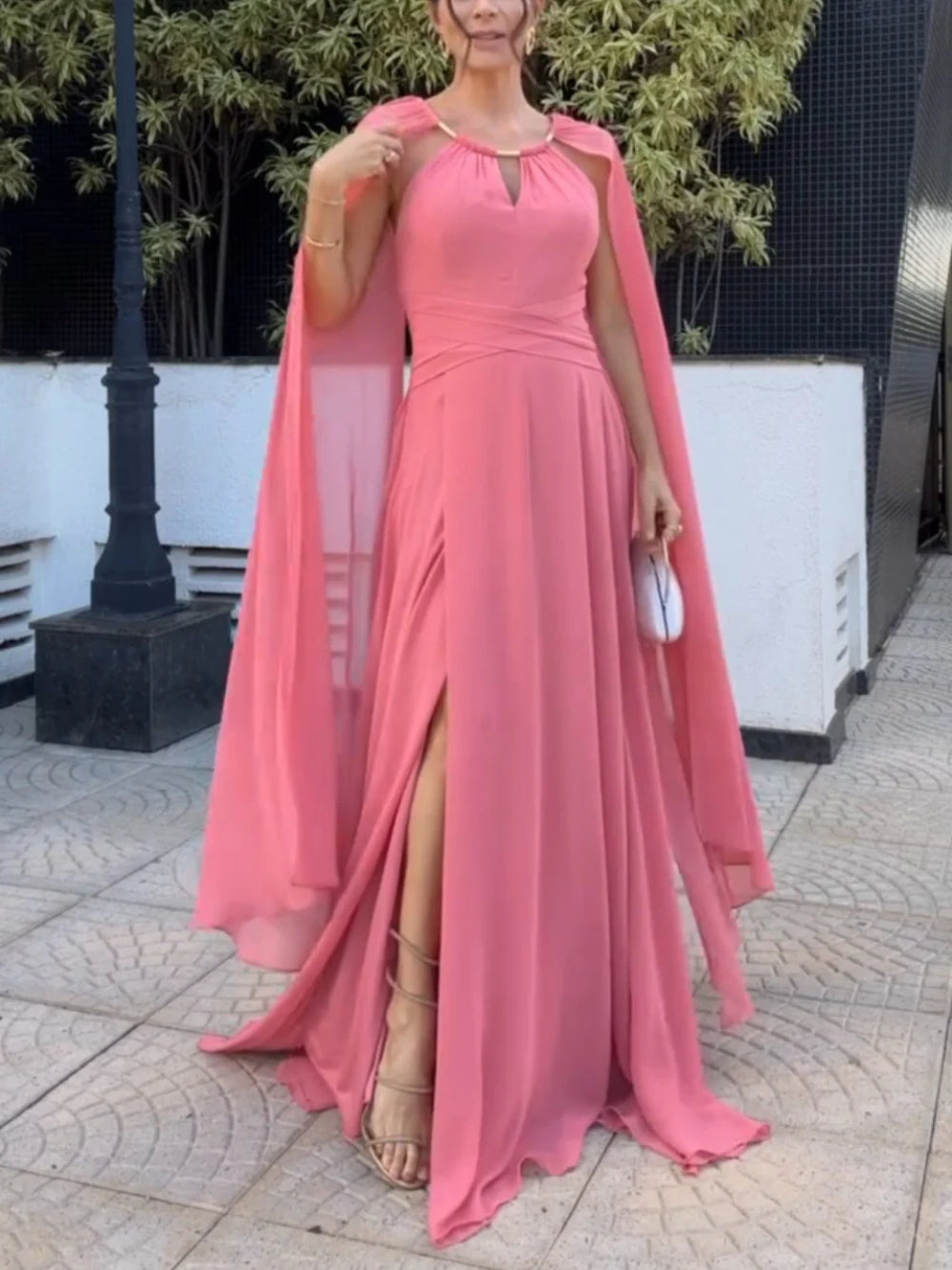 Asymmetric Slit Elegant Dress