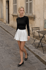 Basic Piping Graceful Long Sleeve Top