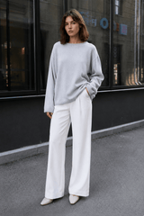 Backless Loose Fit Knit Blouse