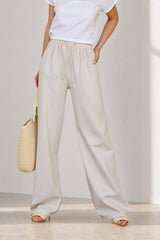 Linen Relaxed Straight Pants