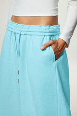 Drawstring Wide-Leg Sweatpants