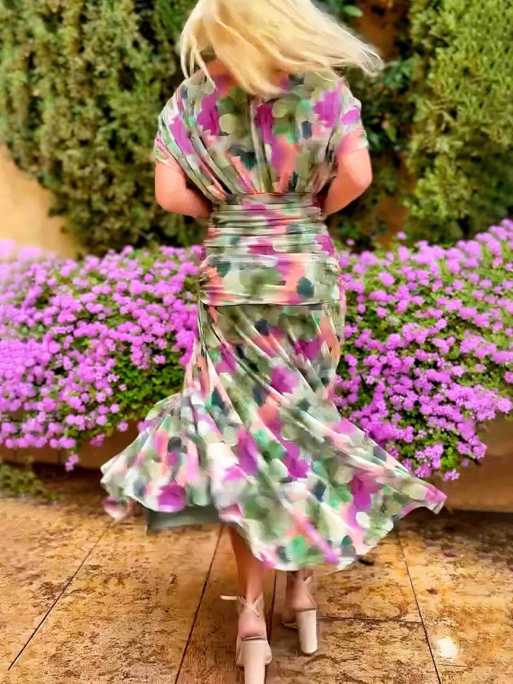 Mesh Floral Dress