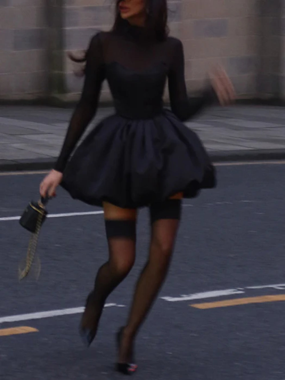 Chic Bodycon Tulle Dress
