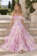 Sheer Ruffle Off Shoulder Beach Maxi Dress