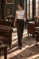 One Shoulder Cropped Tank Top