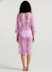 Lace Embroidered Bikini Cover Up