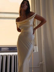 Satin Spaghetti Strap Slip Maxi Dress