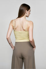 Open Back Satin Cami Top