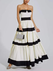 Colorblock Striped Dres