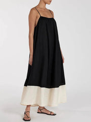 Sleeveless Strap Maxi Dress