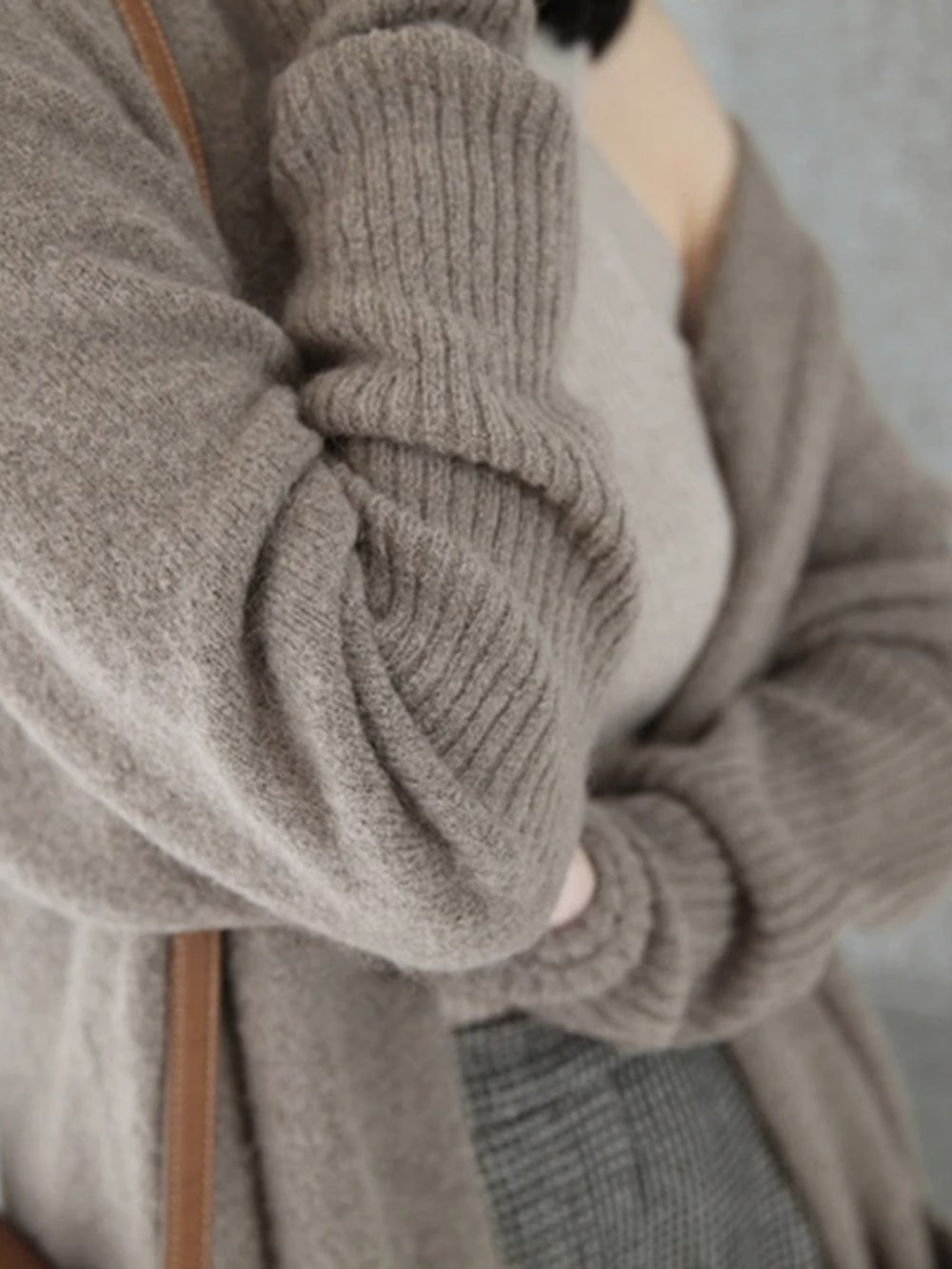 Thicken Knitted Long Cardigan