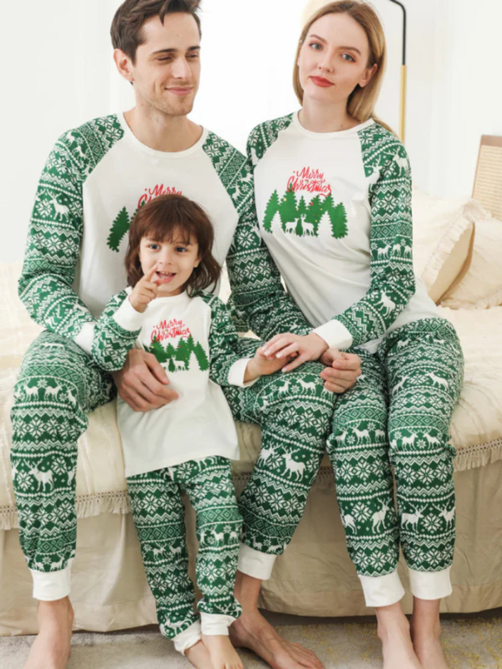 Christmas Print Family Pajama Set